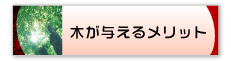 木が与えるメリット